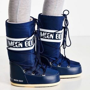 NEW Moon Boots Tecnica Snow Boots Navy Blue